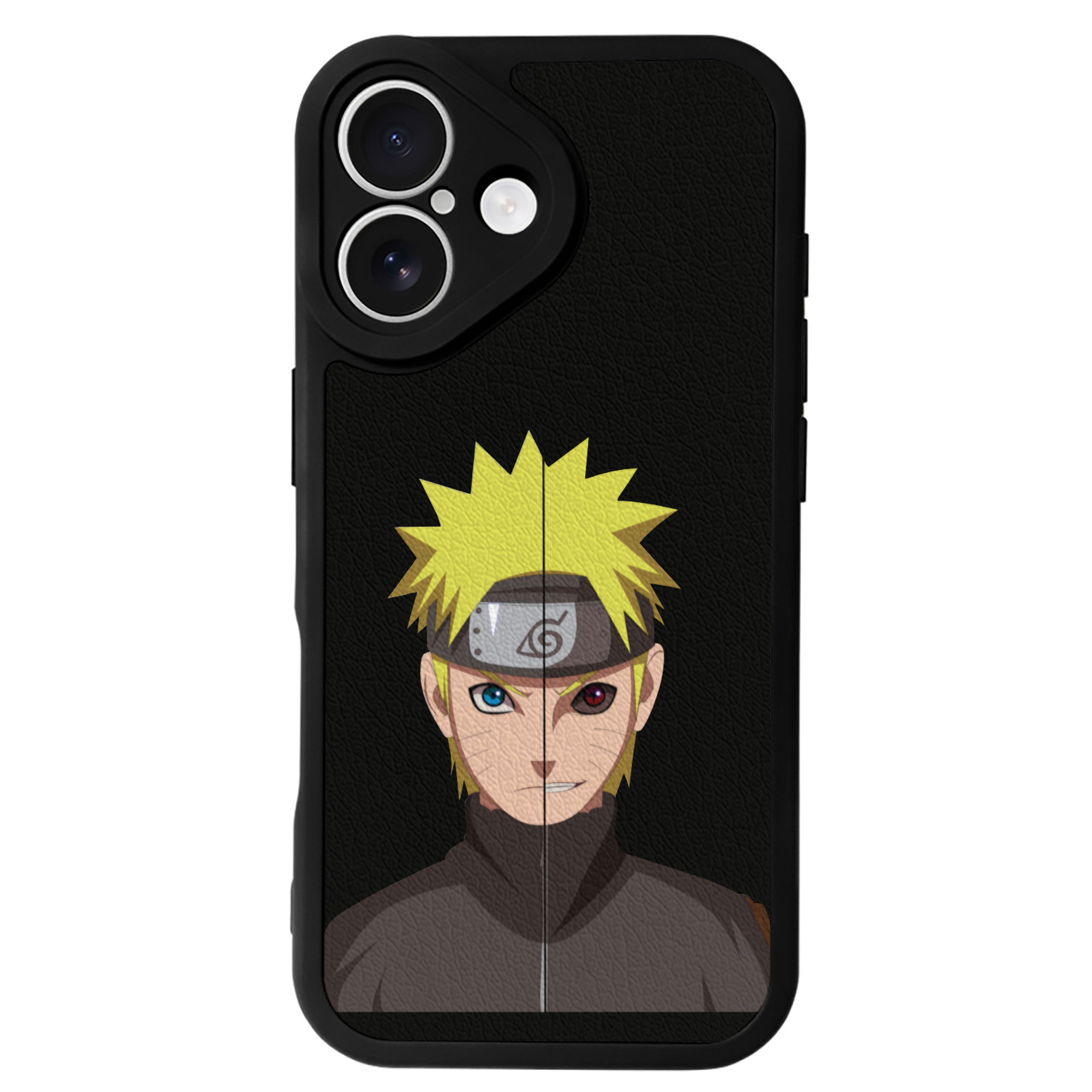 （画像用） NARUTO -ナルト- うずまき ナルト Uzumaki Naruto 【iPhone 16シリーズ対応】シリコンスマホケース（レザー調） 材質：シリコン